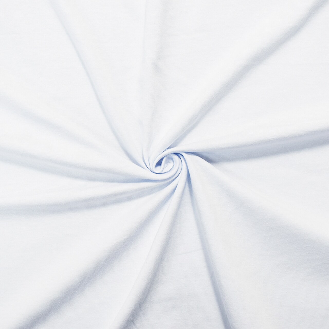 White Solid Cotton Spandex Knit Fabric - 12 oz - Reorderable By the Yard